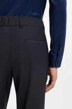 Slim-fit trousers in washable performance-stretch fabric