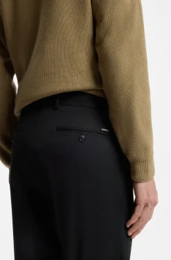 Slim-fit trousers in washable stretch cotton