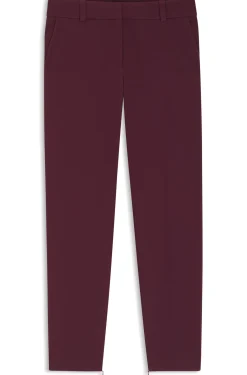 Slim-fit trousers with zip hems