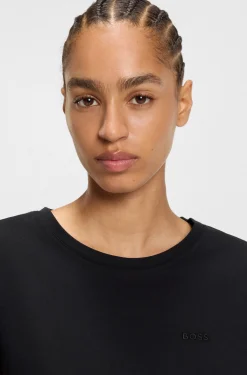 Slim-fit T-shirt in cotton with logo detail