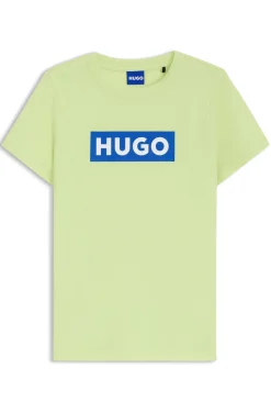 Slim-fit T-shirt in cotton with logo print