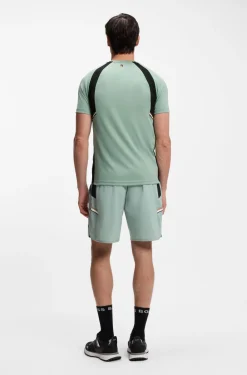 Slim-fit T-shirt in four-way stretch fabric