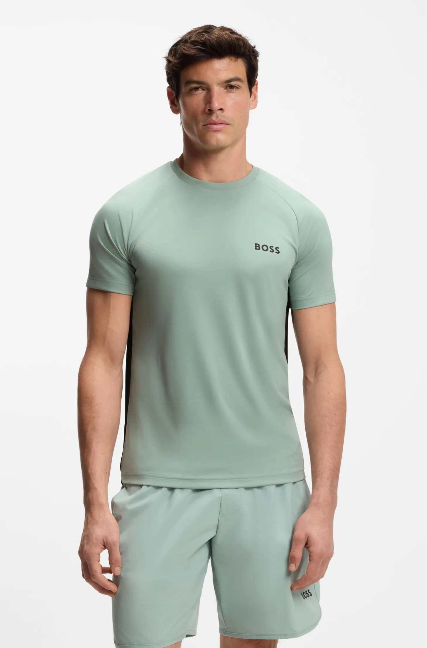 Slim-fit T-shirt in four-way stretch fabric