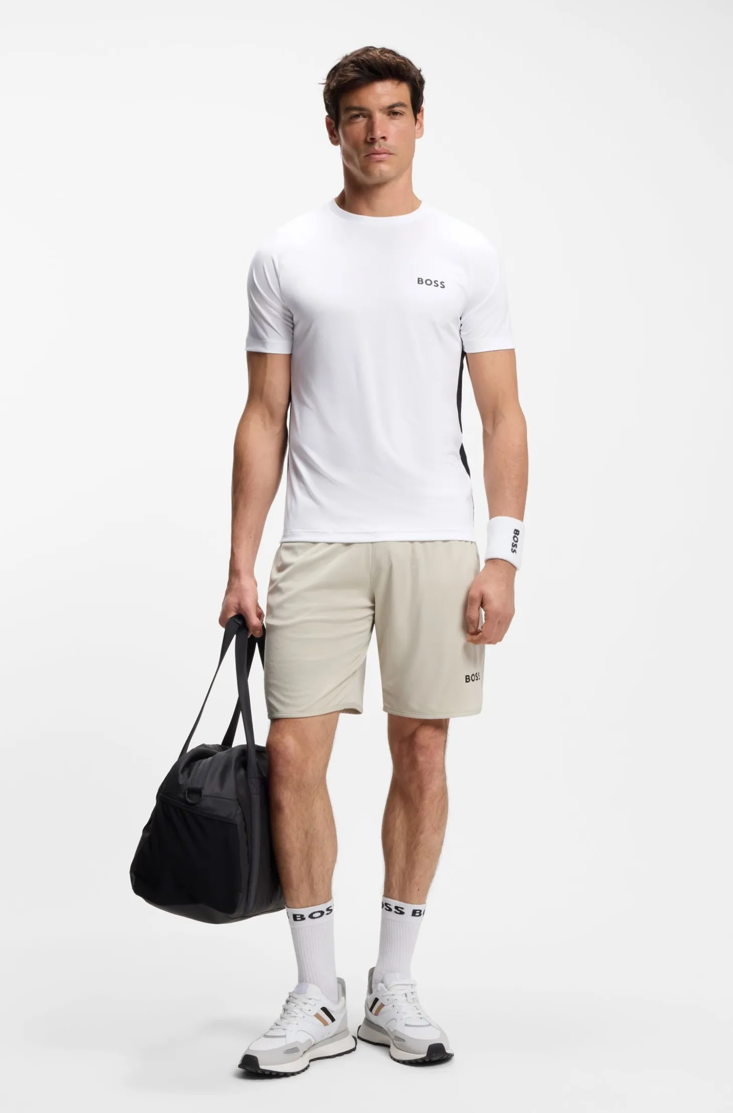 Slim-fit T-shirt in four-way stretch fabric