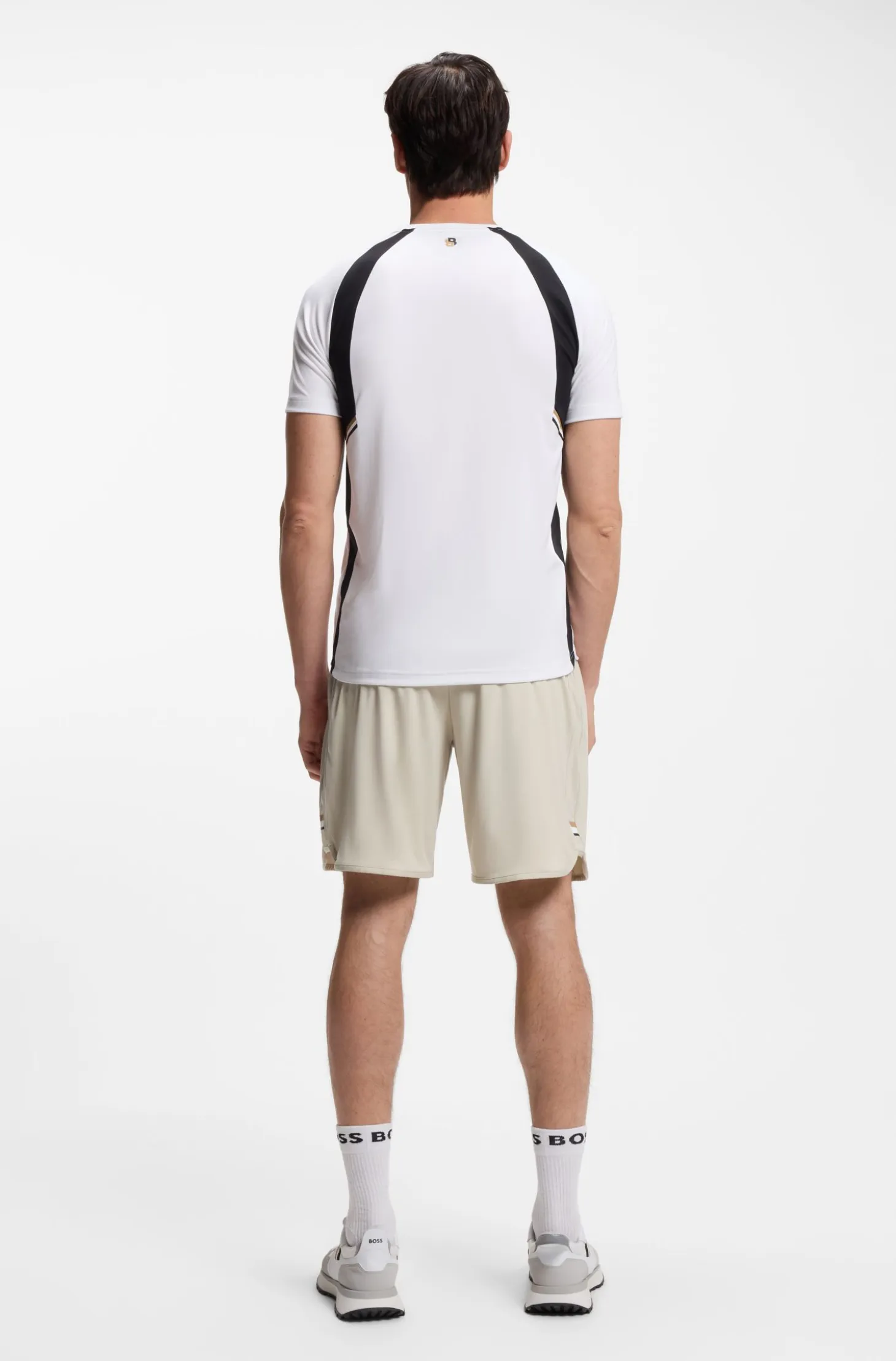 Slim-fit T-shirt in four-way stretch fabric
