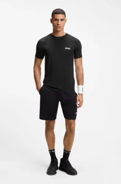 Slim-fit T-shirt in four-way stretch fabric