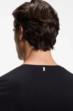 Slim-fit T-shirt in mercerised cotton