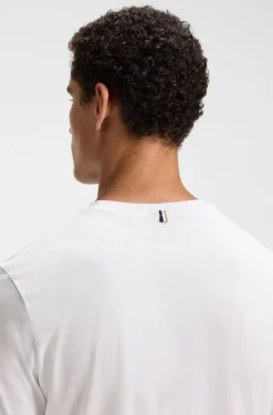 Slim-fit T-shirt in mercerised cotton