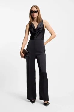 Slingback mules in brush-off leather