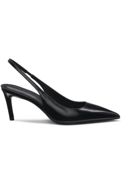 Slingback pumps in patent leather