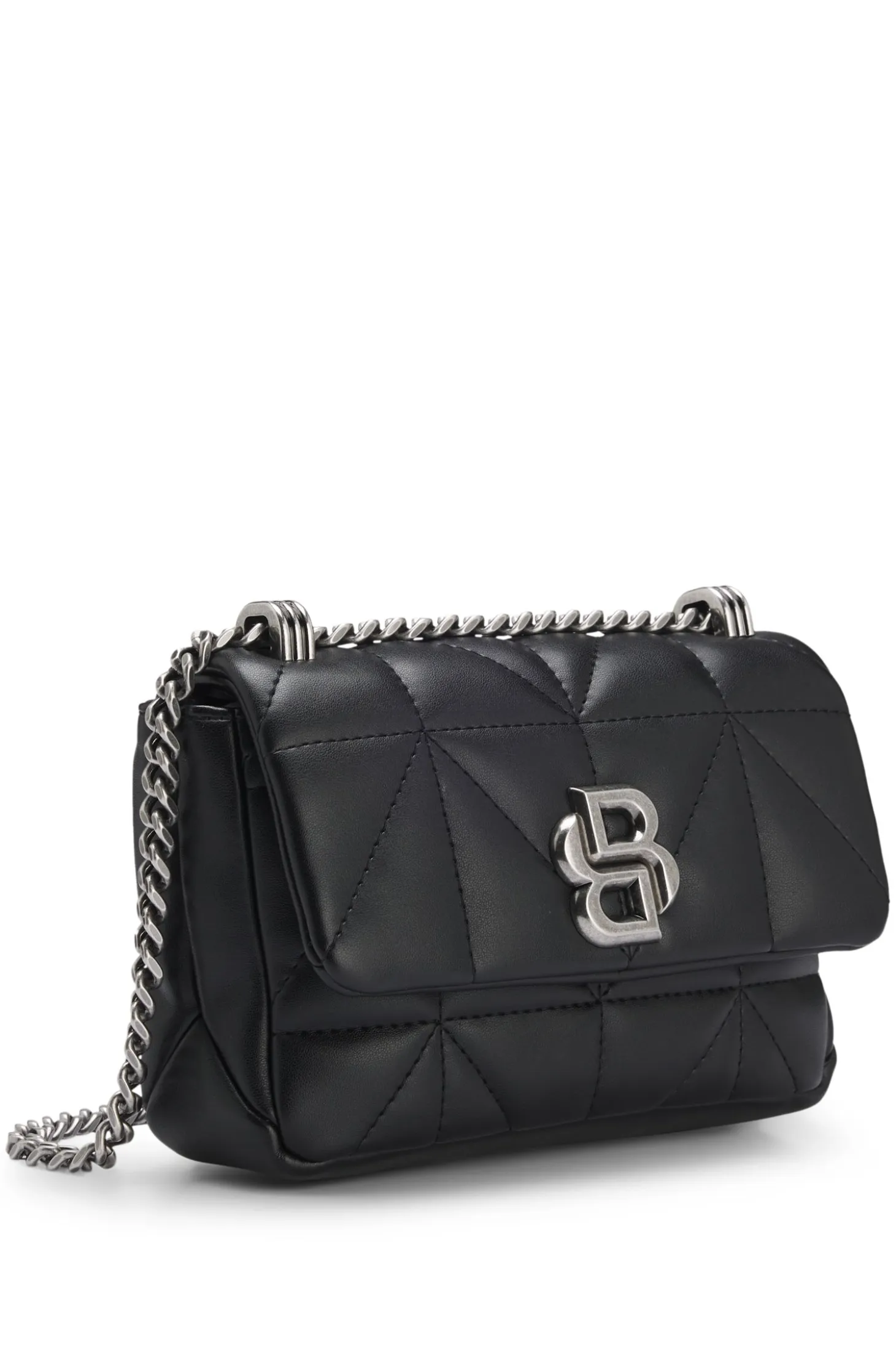 Small quilted shoulder bag with Double B monogram