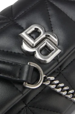 Small quilted shoulder bag with Double B monogram