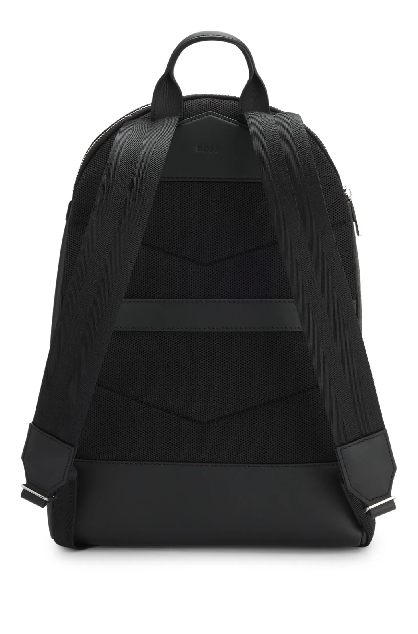 Soft Italian leather backpack with smart sleeve
