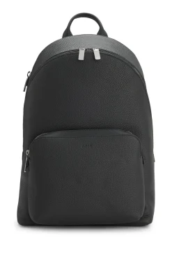 Soft Italian leather backpack with smart sleeve