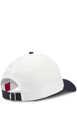 Soft six-panel cap with embroidered logo
