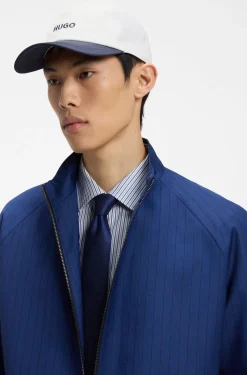 Soft six-panel cap with embroidered logo