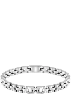 Stainless-steel cuff with Double B monogram