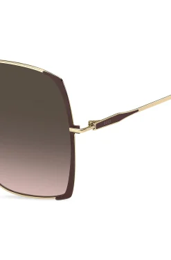 Steel sunglasses in brown and gold tones
