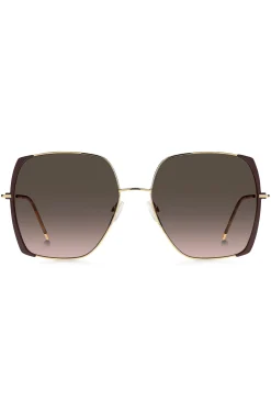 Steel sunglasses in brown and gold tones