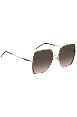 Steel sunglasses in brown and gold tones