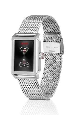 #Steeze Undercover stainless-steel watch with jump-hour dial