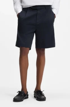 Straight-fit chino shorts in mercerised cotton