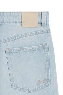 Straight-fit jeans in blue denim