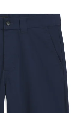 Straight-fit trousers in cotton-blend twill