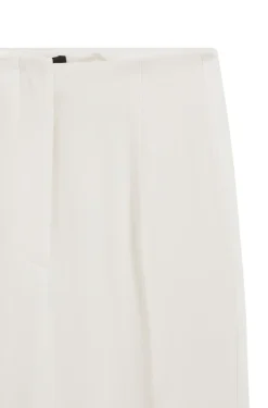Straight-fit trousers in matte fabric