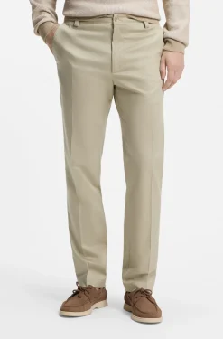 Straight-fit trousers in stretch twill