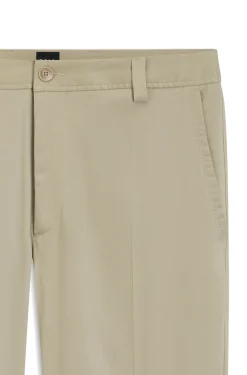 Straight-fit trousers in stretch twill