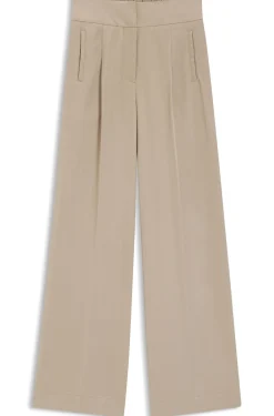 Straight-fit trousers with pleat front