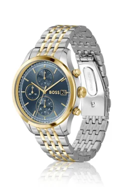Stratus chronograph watch in two-tone steel