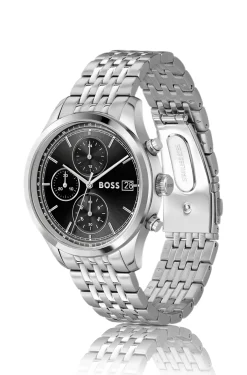 Stratus chronograph watch with seven-link bracelet