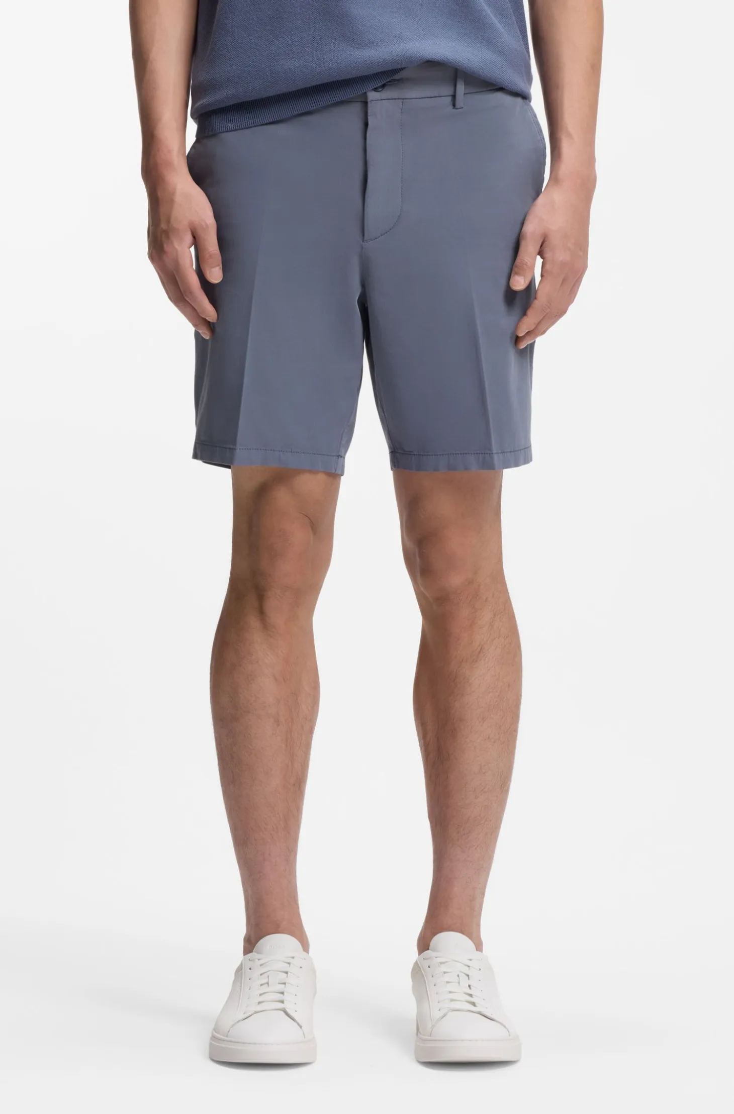 Stretch-cotton shorts in a modern fit