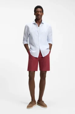 Stretch-cotton shorts in a modern fit