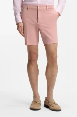 Stretch-cotton shorts in a modern fit