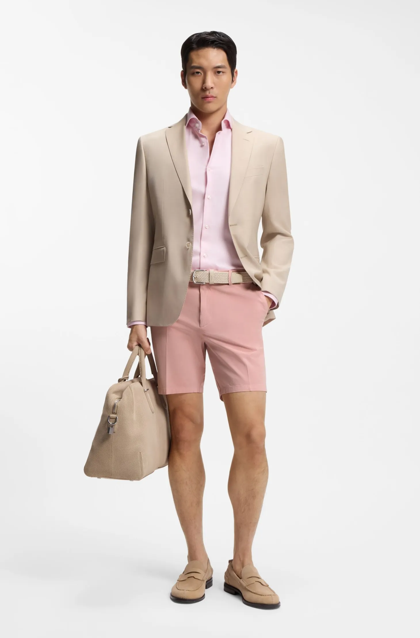 Stretch-cotton shorts in a modern fit