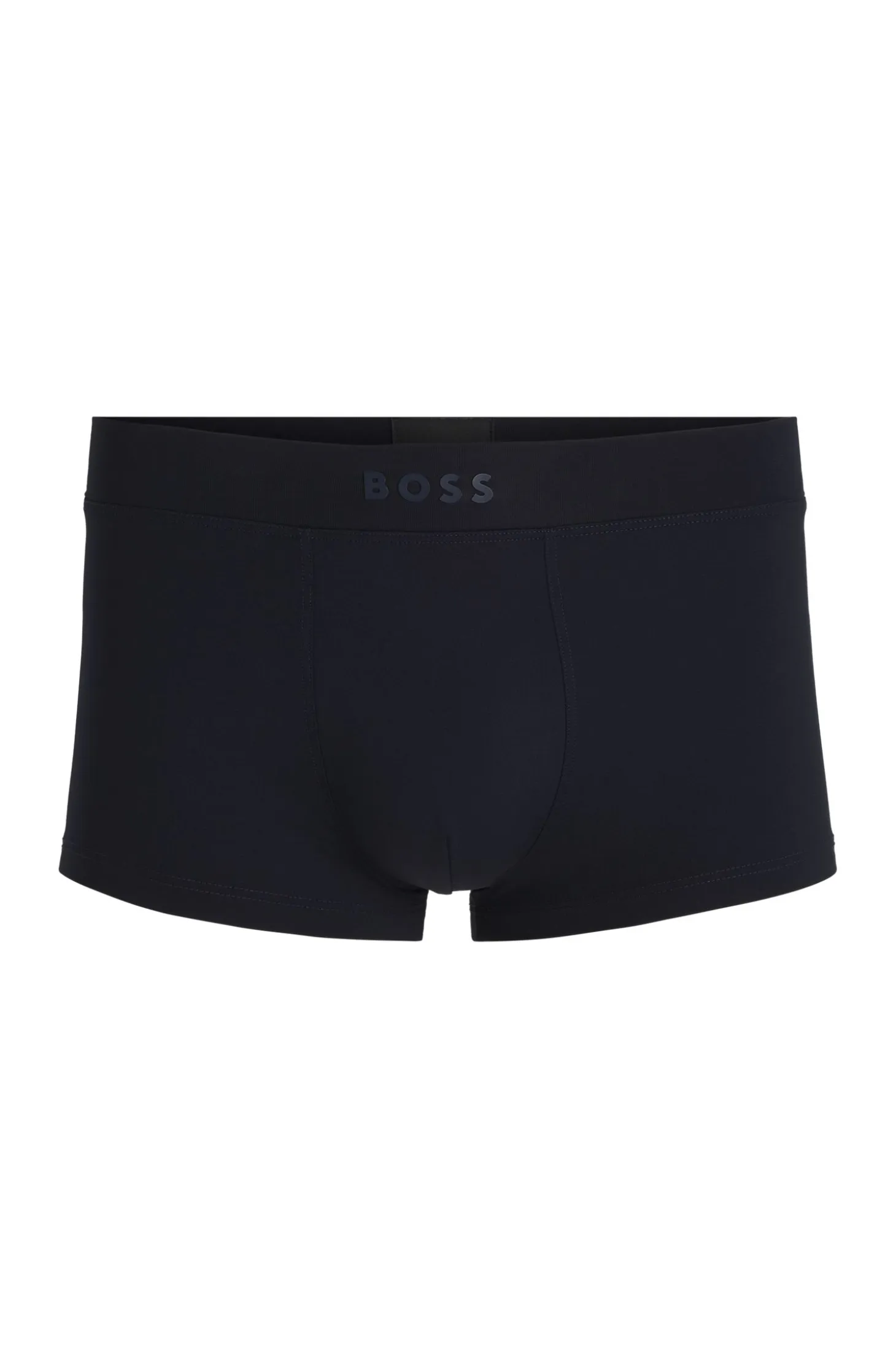 Stretch-jersey trunks with 3D logo