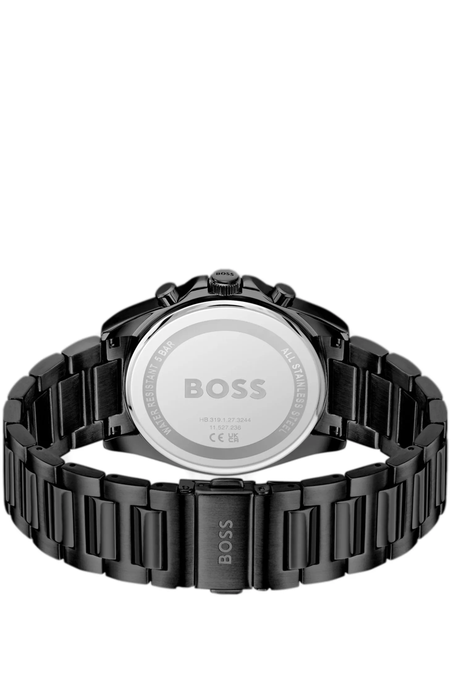 Strike Black-plated watch with tonal H-link bracelet