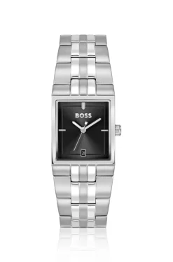 Strivo stainless-steel watch with stripe detail