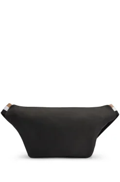 Structured belt bag with contrast logo