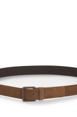 Suede belt with tonal pin buckle