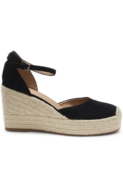 Suede espadrilles with wedge sole