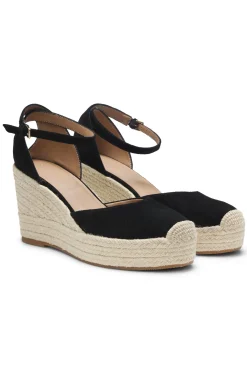 Suede espadrilles with wedge sole