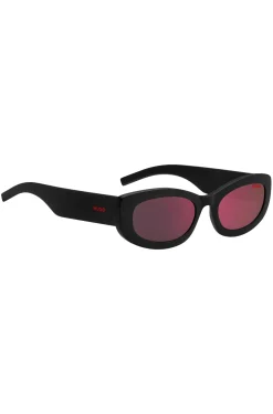 Sunglasses with coloured-enamel detail