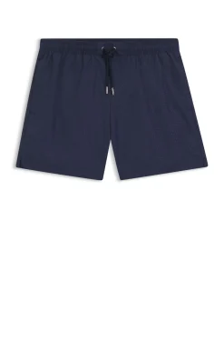 Swim shorts with all-over monogram print