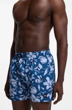 Swim shorts with all-over print
