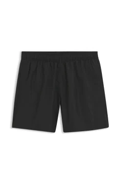 Swim shorts with all-over stacked logos
