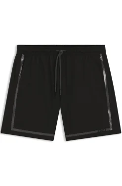 Swim shorts with logo stripe print